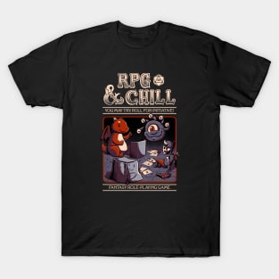 RPG & Chill - Black T-Shirt